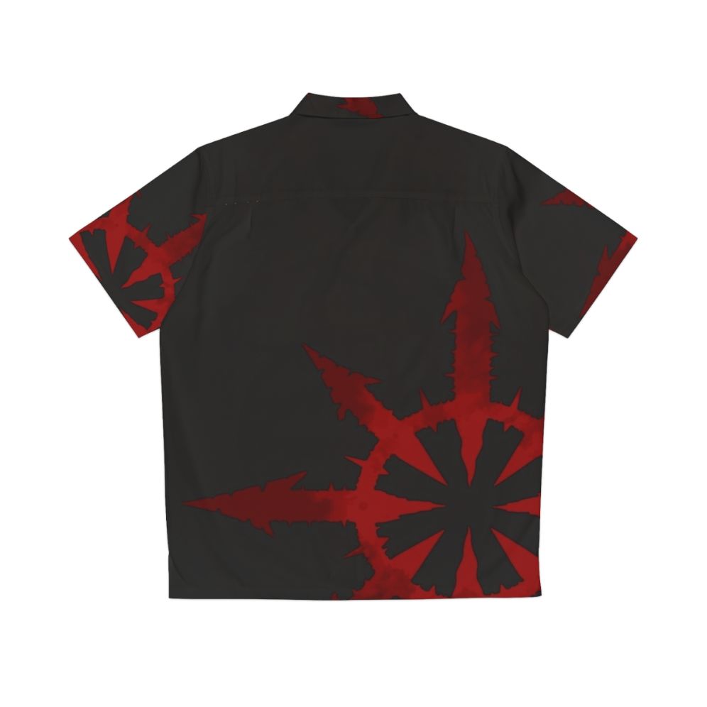 Chaos Blood Hawaiian Shirt - Warhammer 40k Inspired Chaos Undivided Design - Back