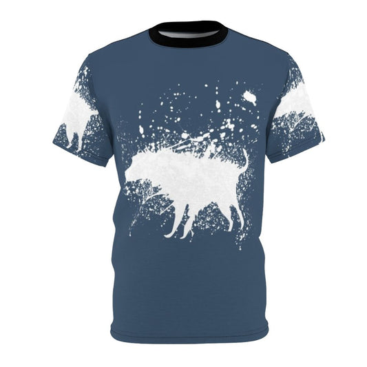 Provocative Banksy-Inspired Graffiti Art Dog T-Shirt