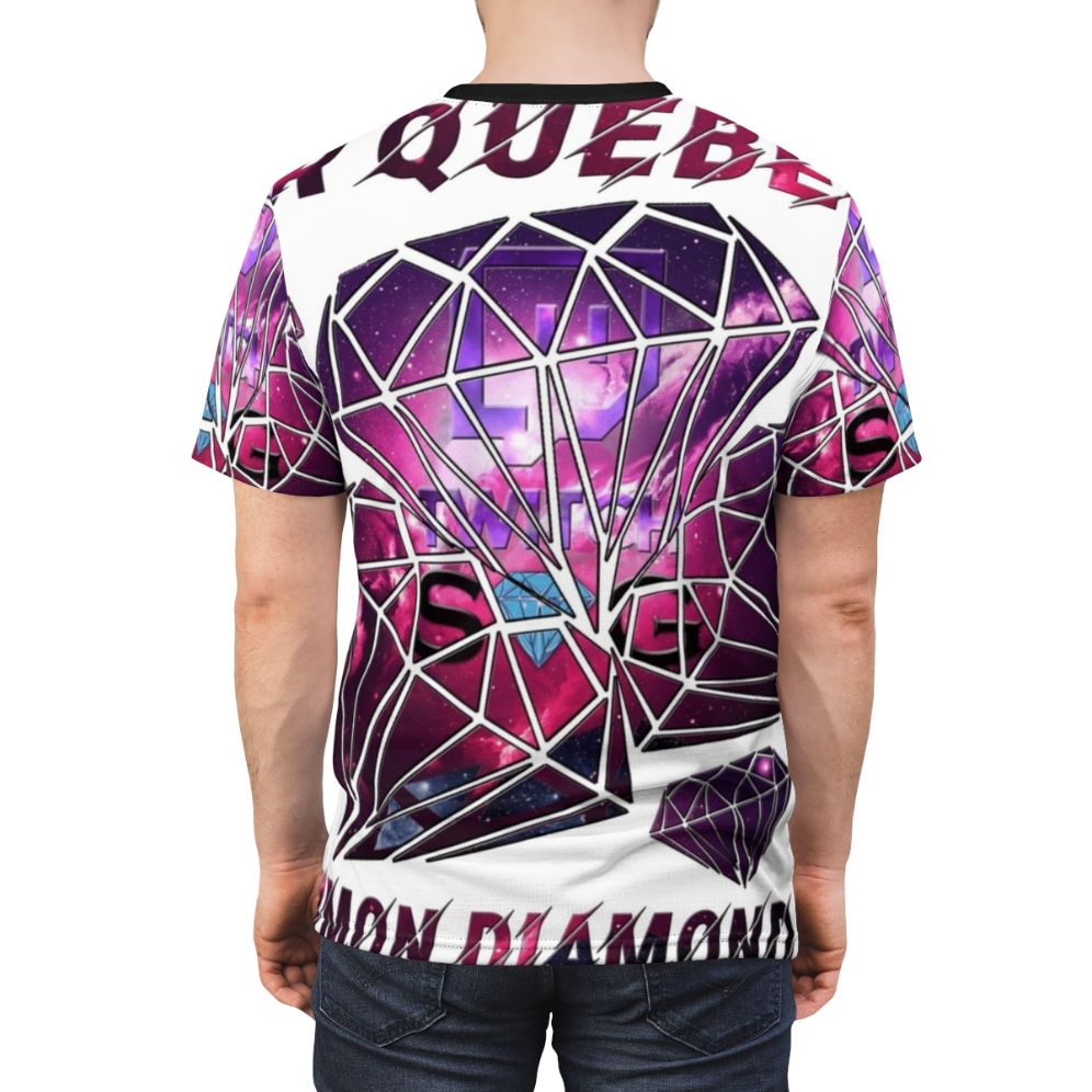 Twitcher's Virtual Reality Gaming T-shirt featuring Simon Diamond G from VR Quebec - men back