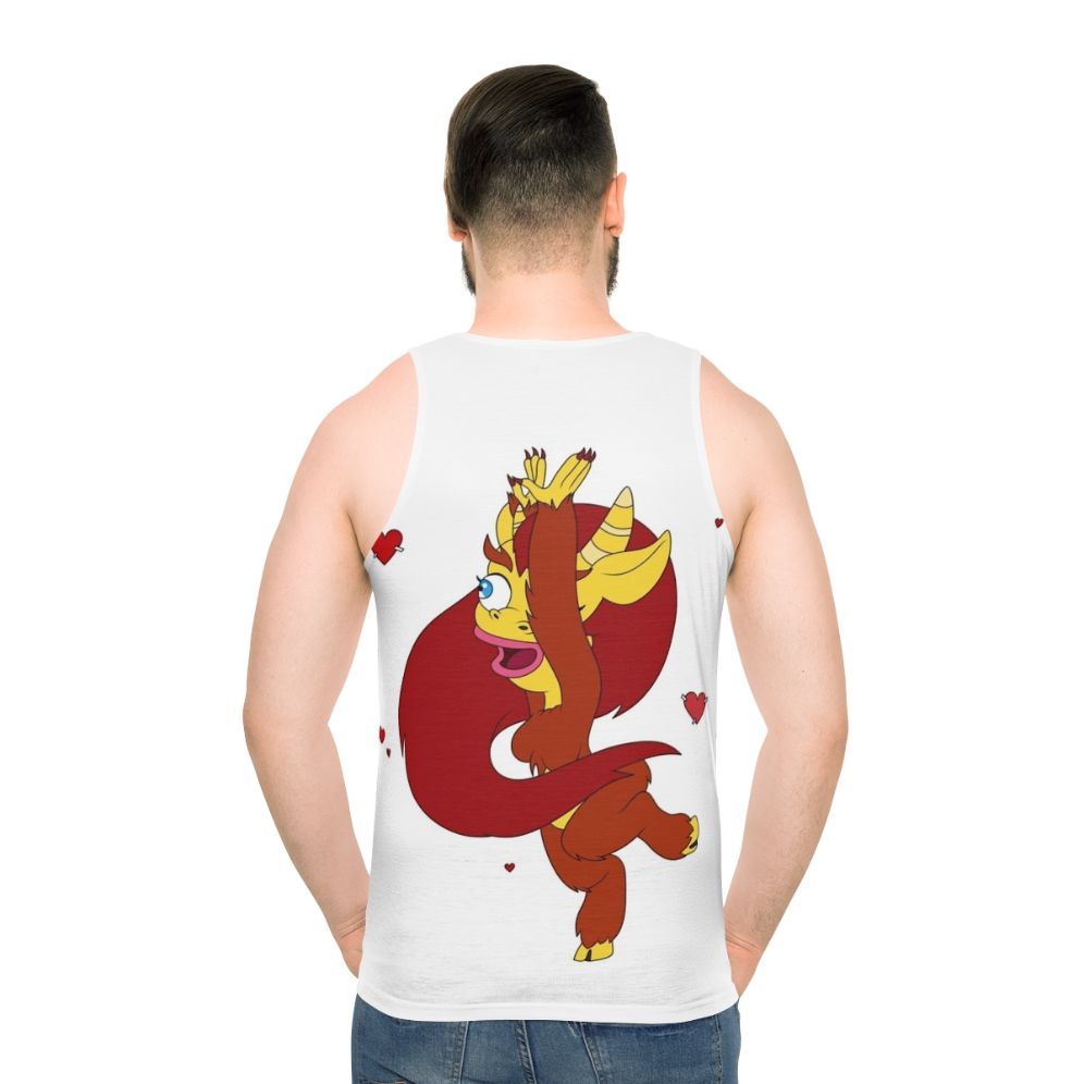 Unisex Big Mouth Connie Dance Tank Top - men back