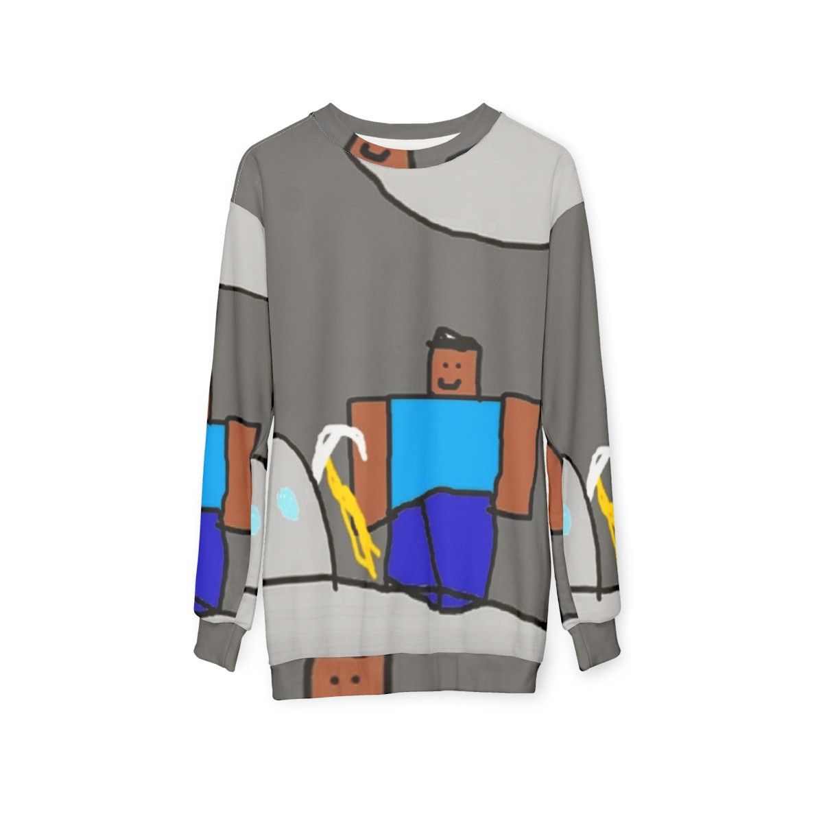 Minecraft diamonds sweatshirt featuring Mcap and Pyrocynical references - hanging