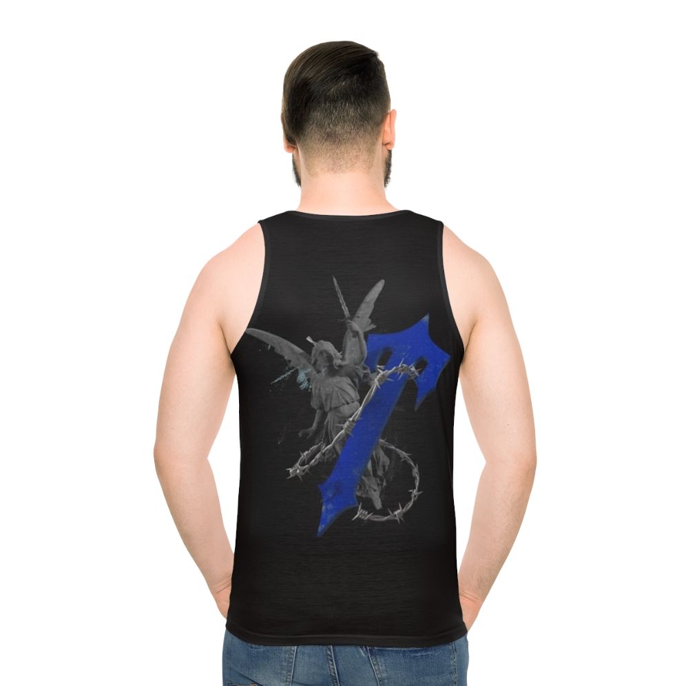 Trapstar Unisex Tank Top with Vibrant Grime Music Inspired Design - men back