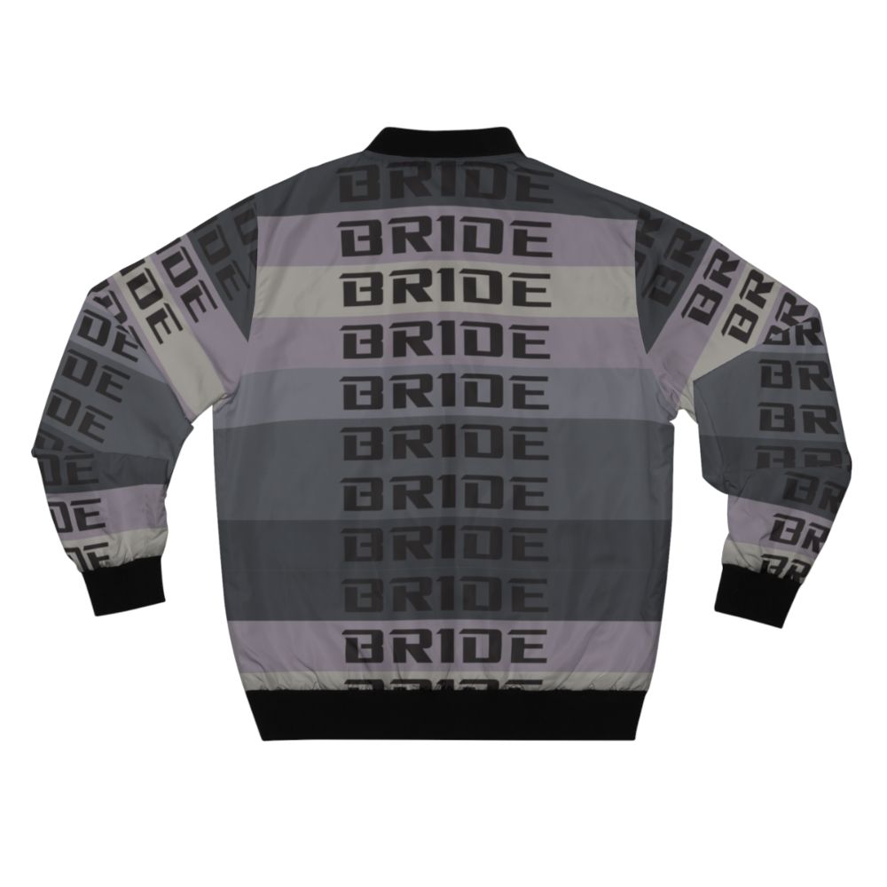 BRIDE JDM Material Bomber Jacket for Car Enthusiasts - Back