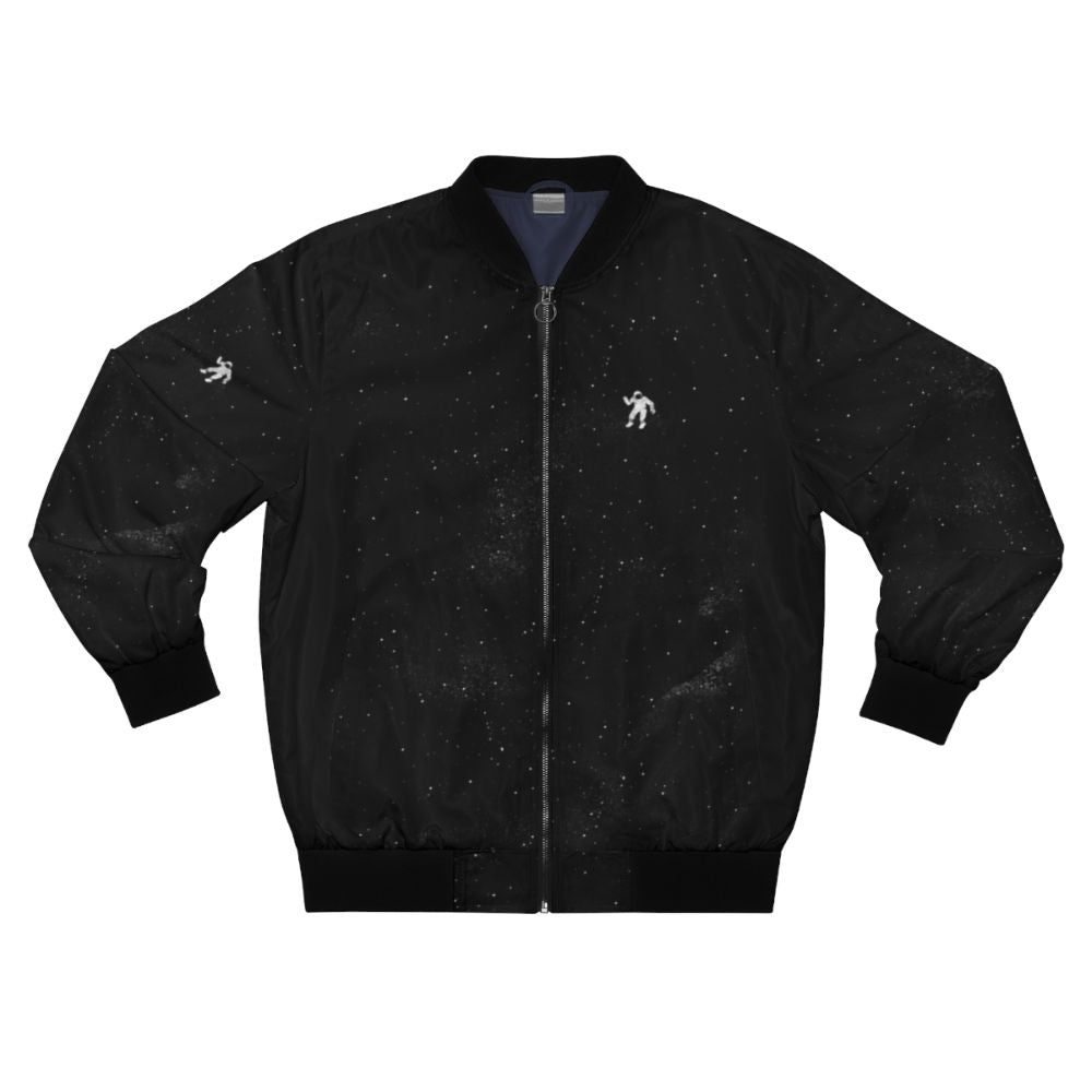 Cosmic Gravity Bomber Jacket with space-themed design