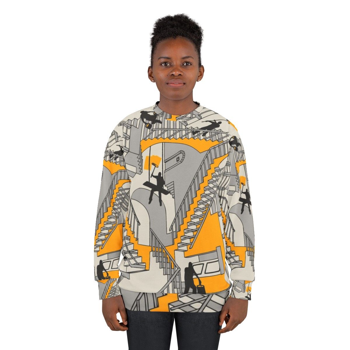 Geometric home improvement dimension sweatshirt - women