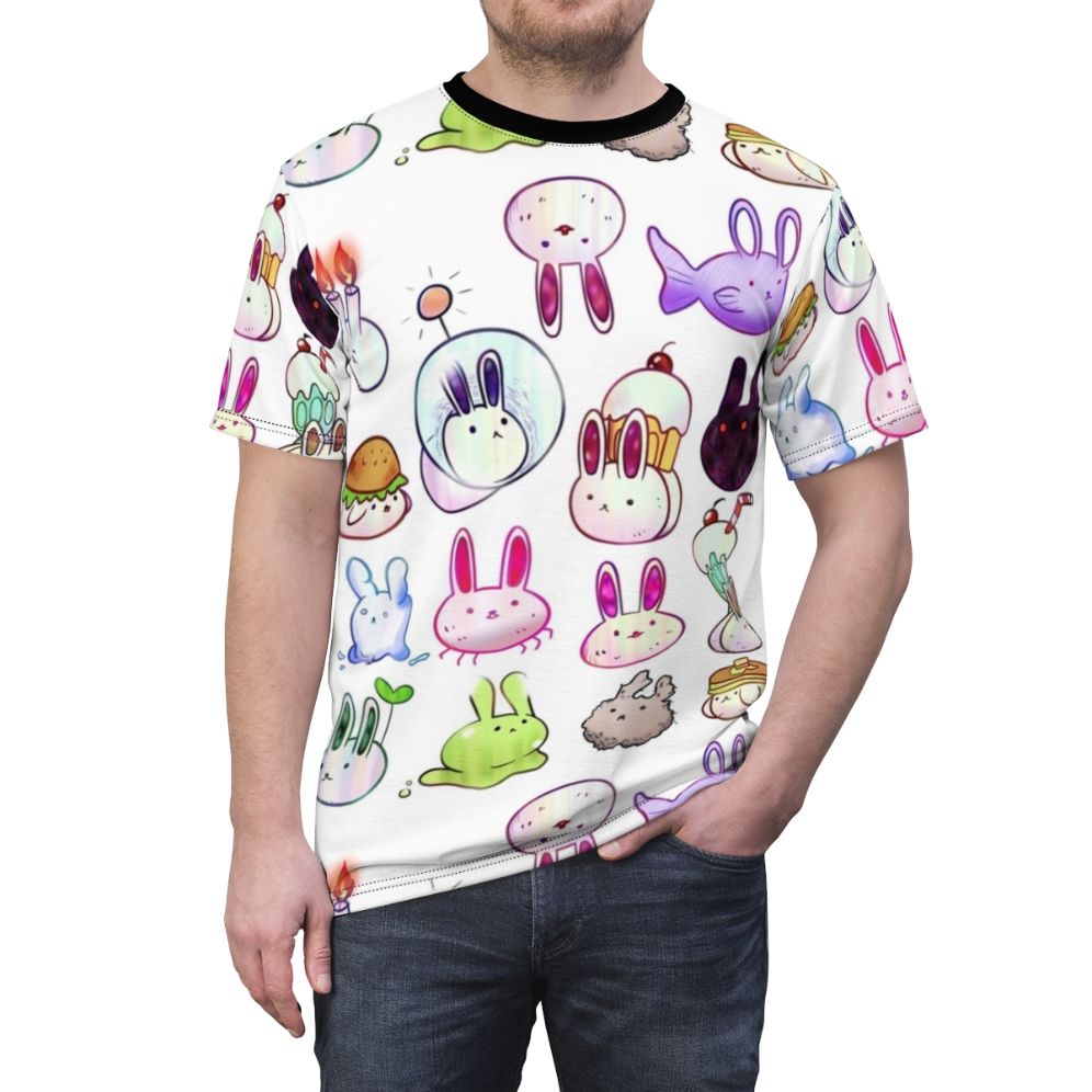 Omori Bunny Anime T-Shirt - men front