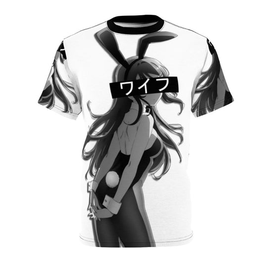 Graphic t-shirt featuring a stylized anime girl character