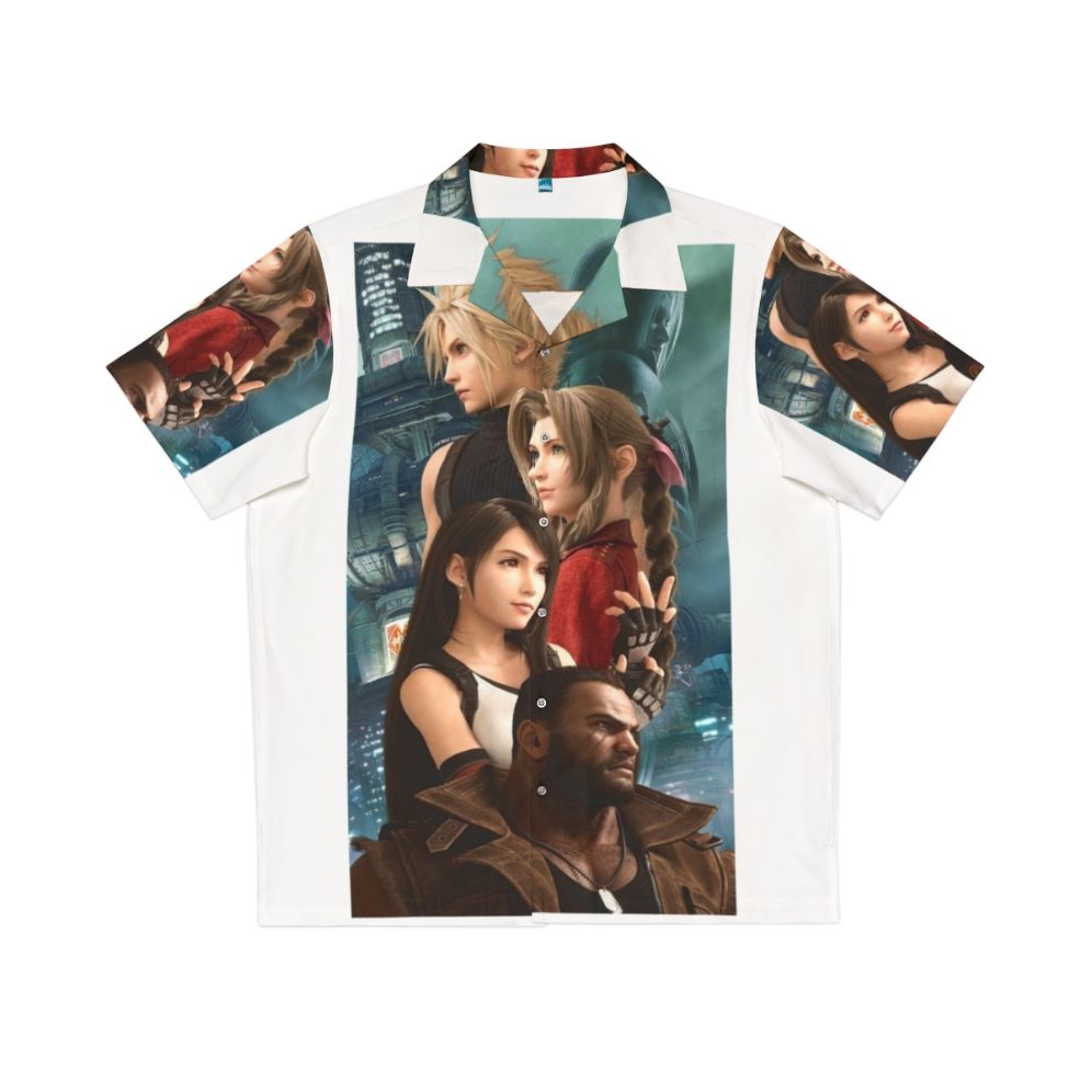 Anime Hawaiian Shirt with Final Fantasy VII Graphics