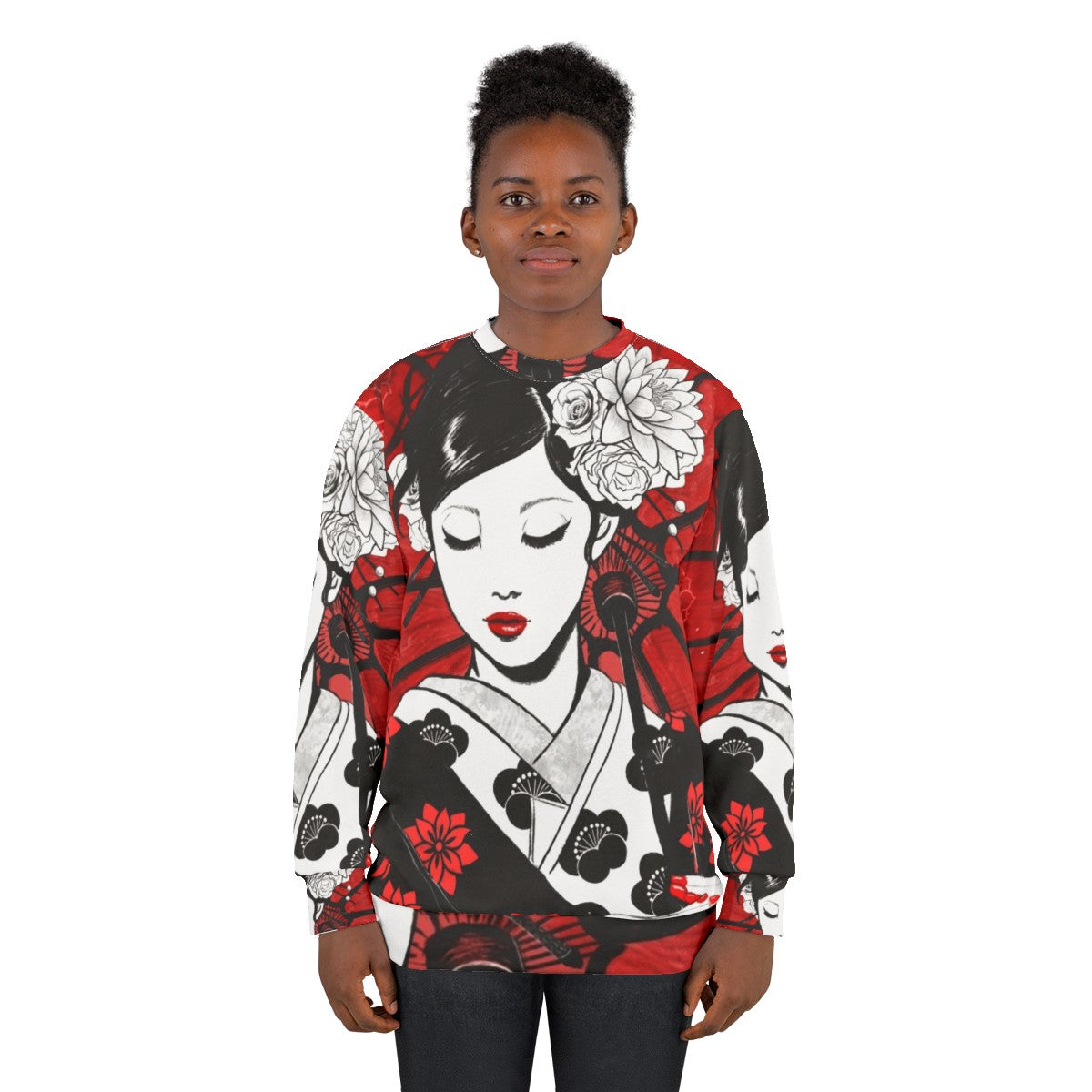 Geisha Japan Collection Graphic Sweatshirt - women