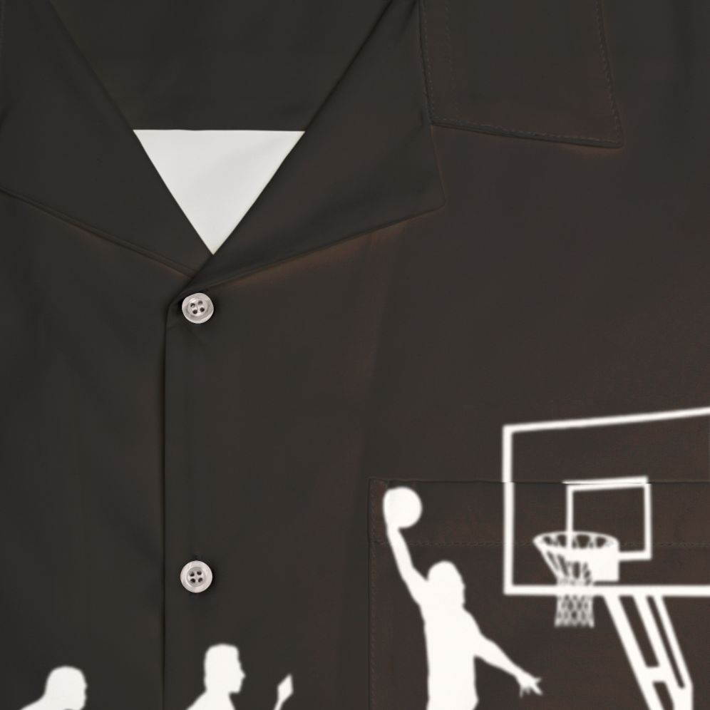 Basketball Evolution Funny Hawaiian Shirt - Detail