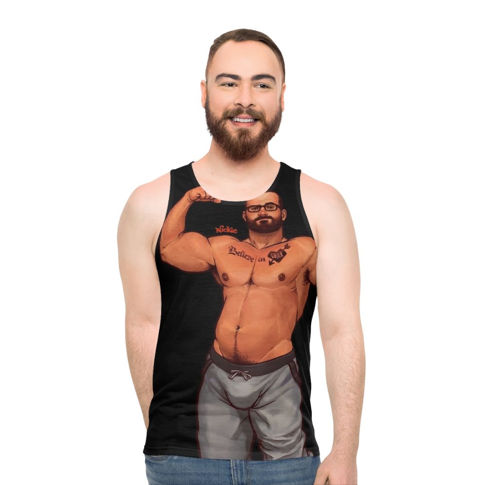 Heart Beats Unisex Pride Tank Top - men