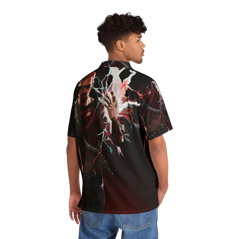 Infamous Cole McGrath Painting Hawaiian Shirt - People Back