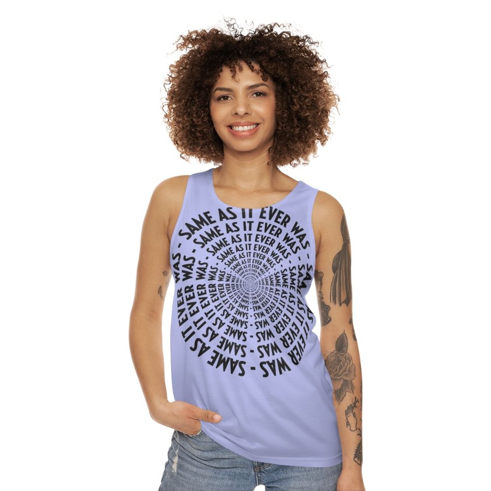 Same As It Ever Was Talking Heads 80s Retro Unisex Tank Top - women