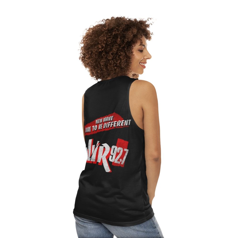 Vintage WLIR Radio 90s Unisex Tank Top - women back