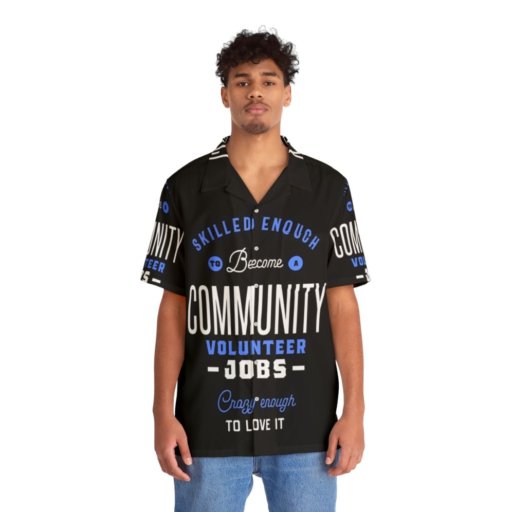 Community Volunteer Jobs Hawaiian Shirt for Professionals - People Front