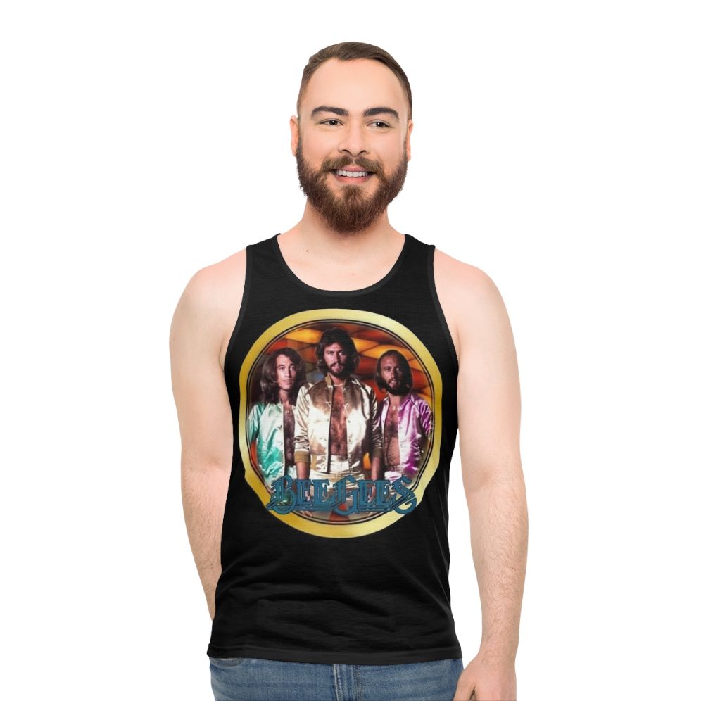 Vintage 1970s Bee Gees custom unisex tank top - men