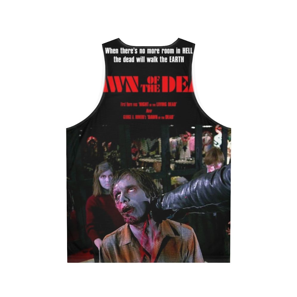 Dawn Of The Dead Unisex Tank Top featuring zombie design - Back