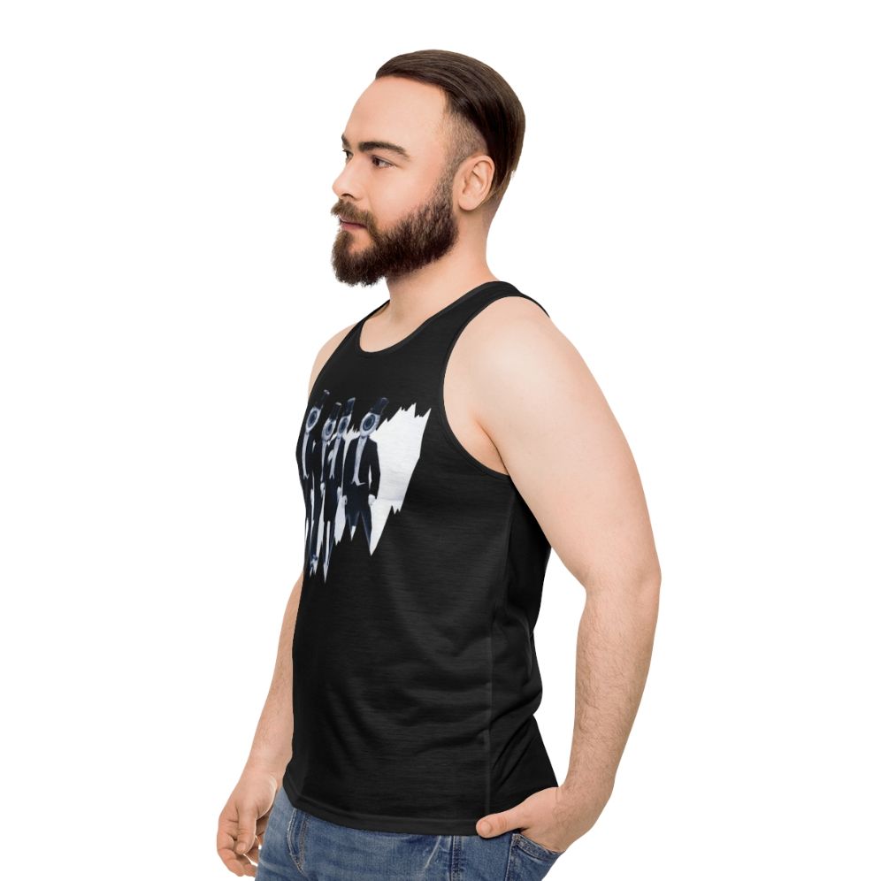 Avant garde unisex graphic tank top - men side