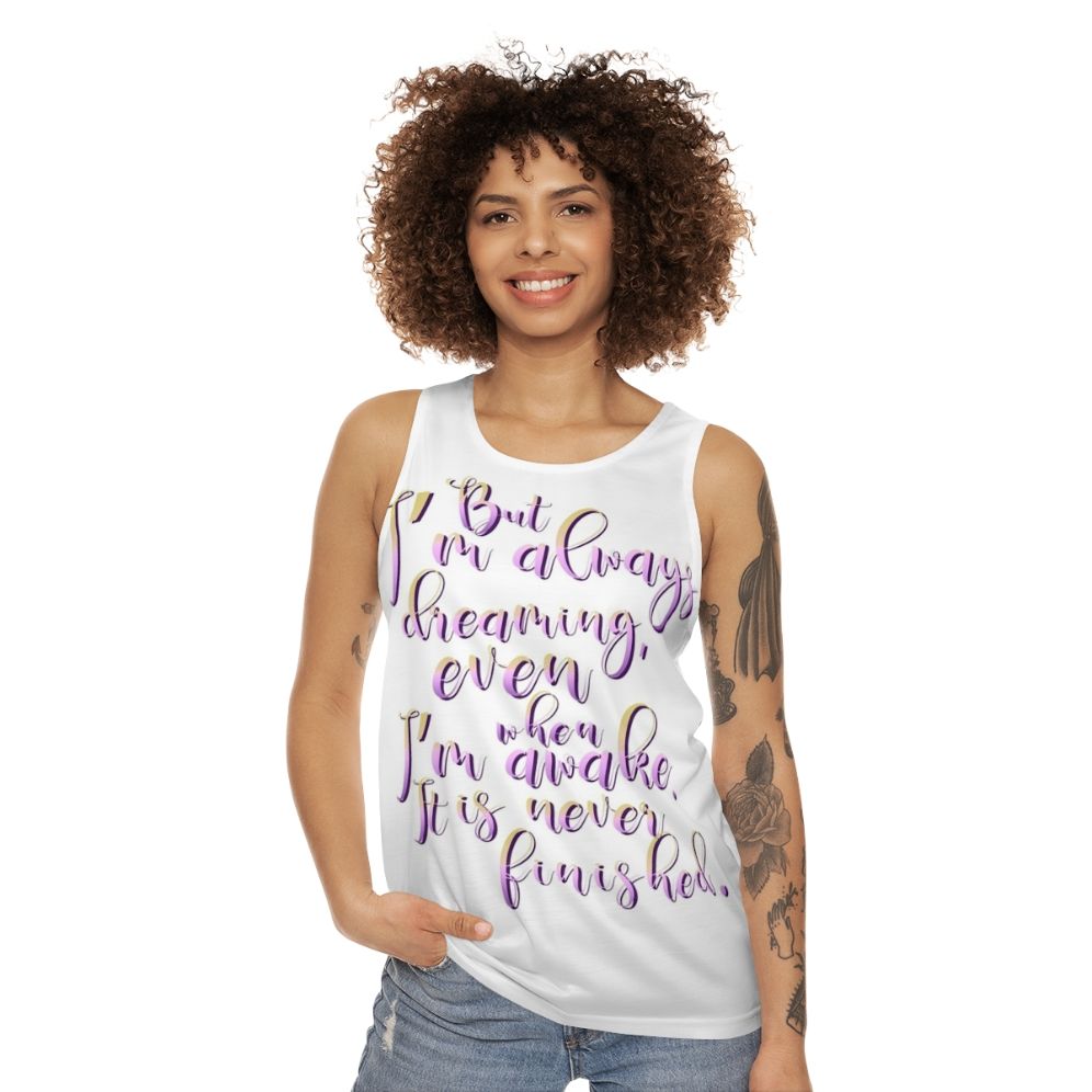 Unisex "The Last Unicorn" movie quote tank top - women