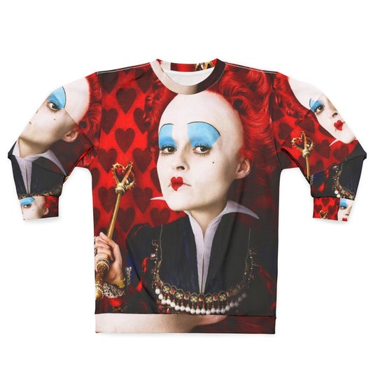 Queen of Hearts Sweatshirt, Tim Burton Inspired Fashion