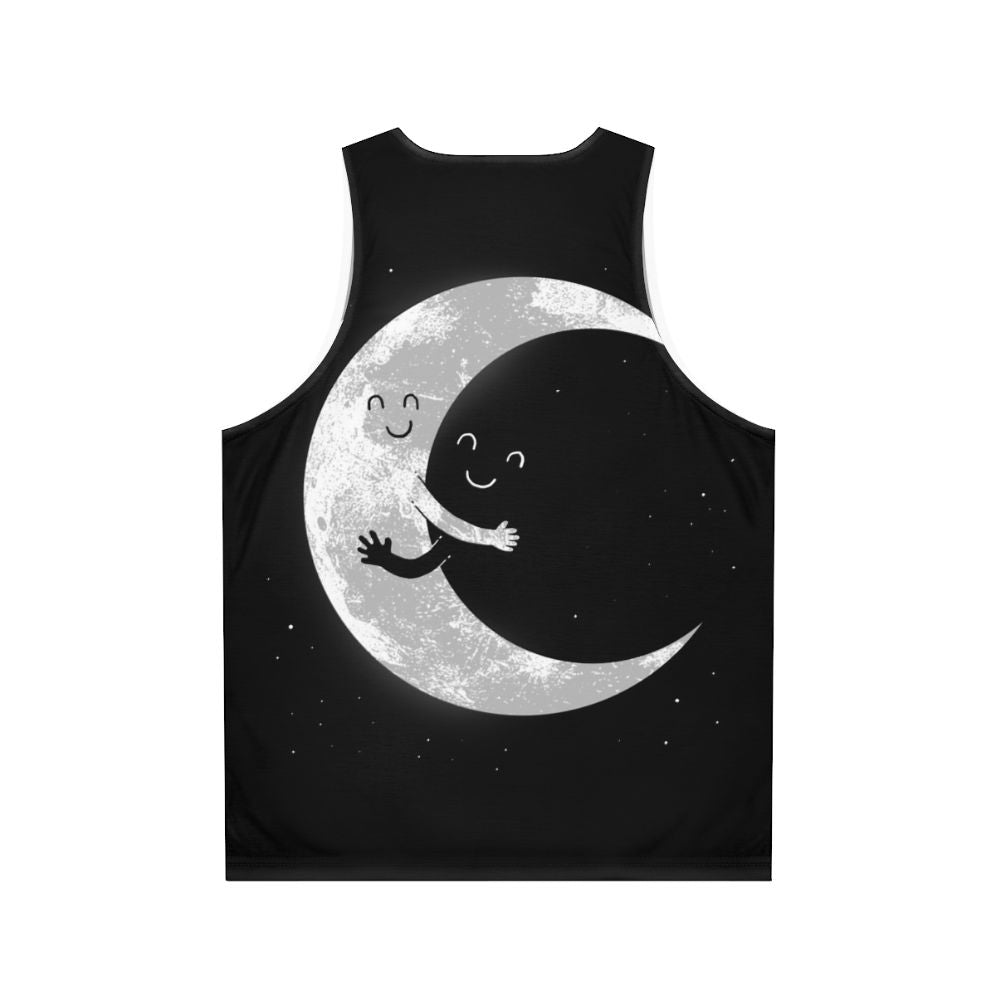 Celestial moon hug unisex tank top - Back