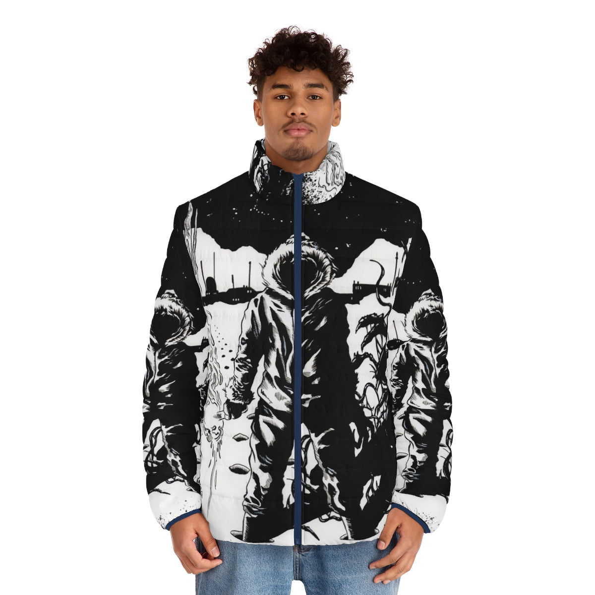 The Thing Puffer Jacket - Horror Inspired Outerwear - men front