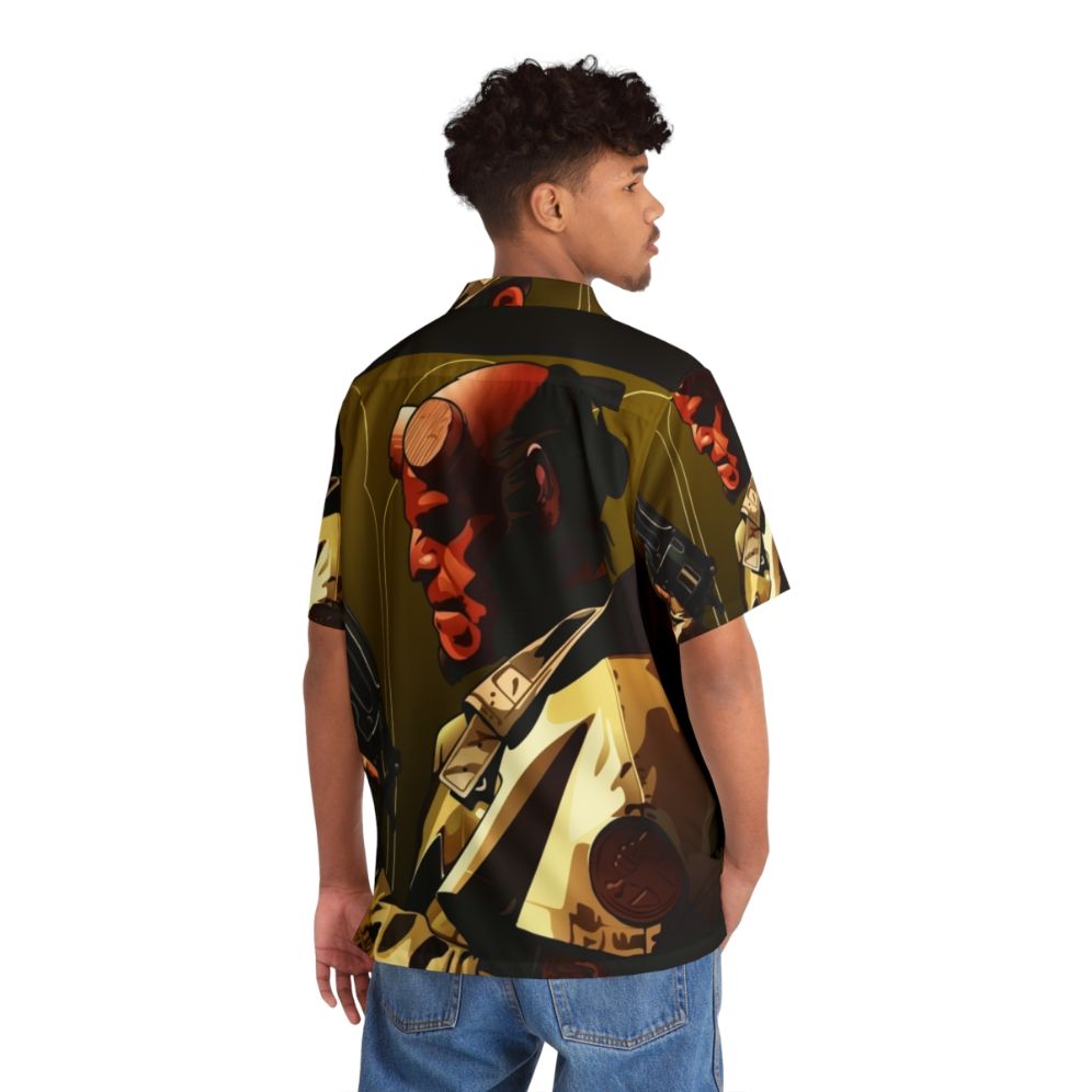 Hellboy Hawaiian Shirt featuring the iconic comic book character - People Back