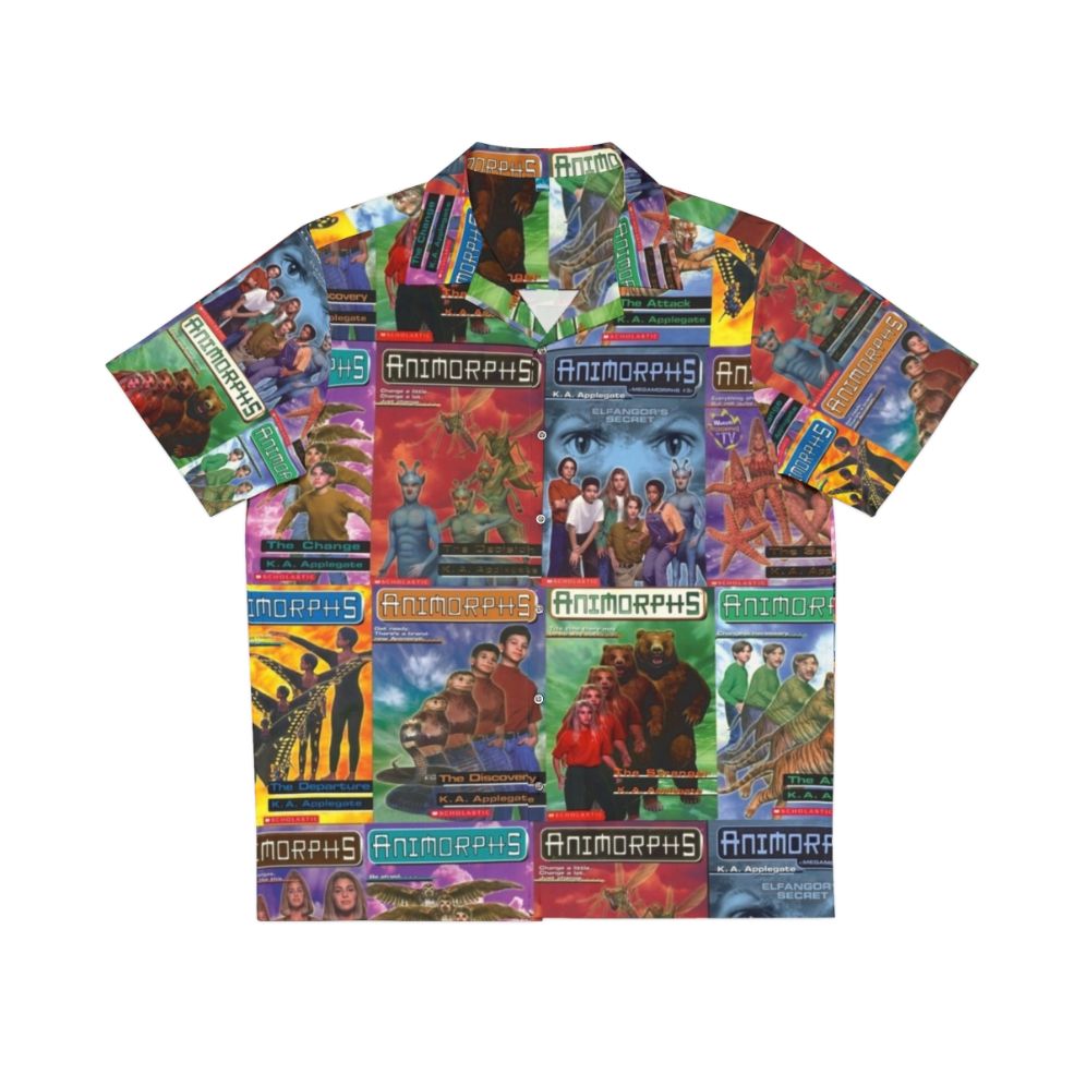 Animorphs book covers themed Hawaiian shirt