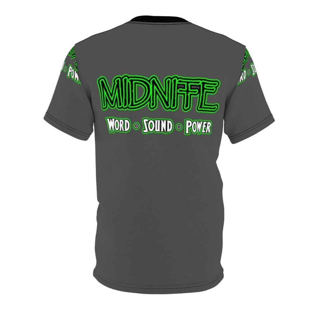 Stylish reggae t-shirt featuring Midnite-inspired design - Back