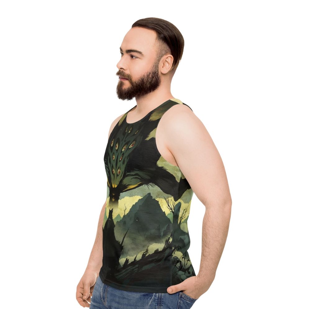 Dark Souls Unisex Tank Top with Amygdala Design - men side