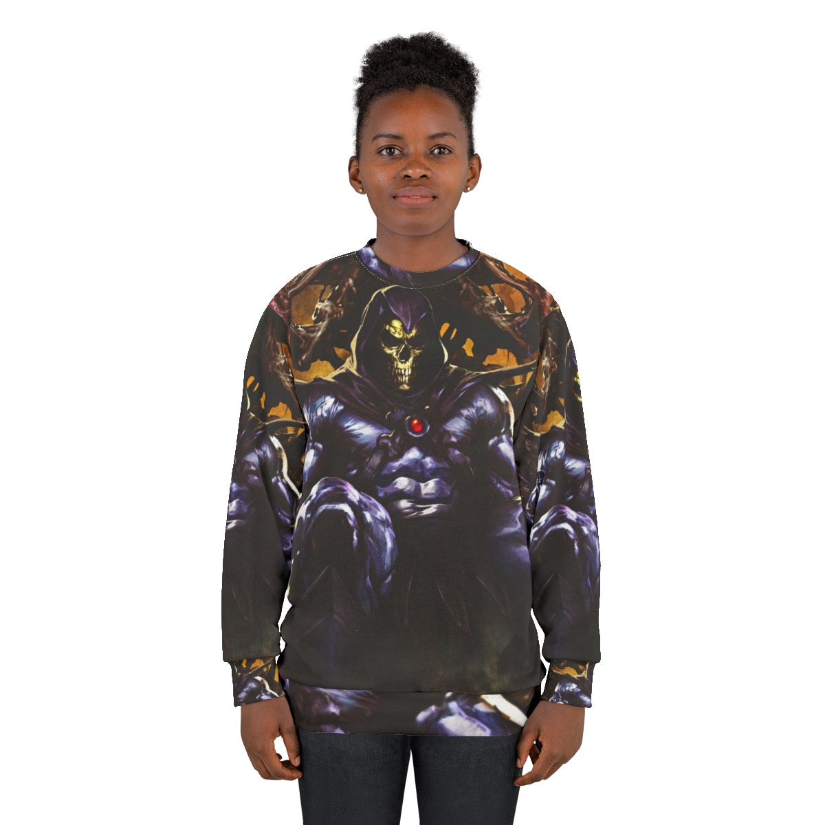 Vintage Skeletor graphic on a comfortable sweatshirt - women