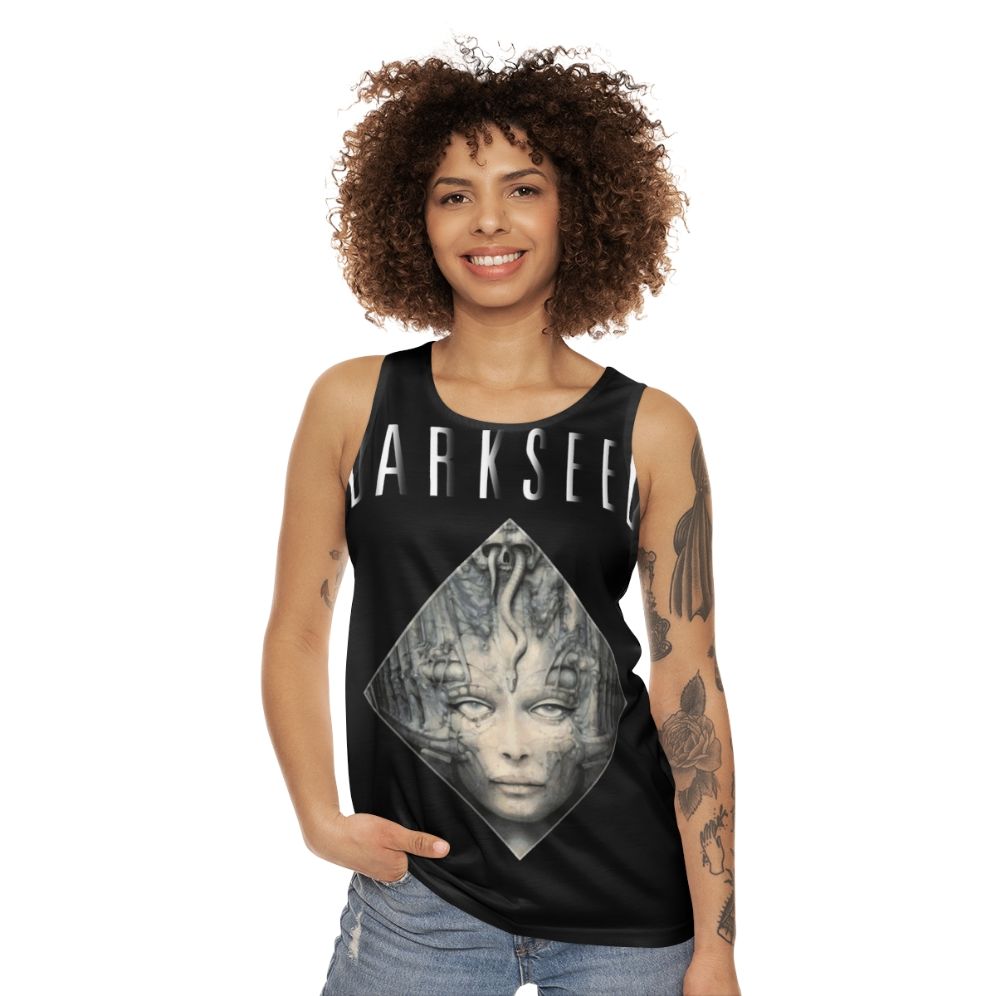 Dark Seed Unisex Tank Top for Retro Gaming Fans - women