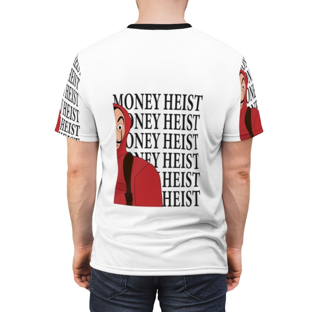 Money Heist Inspired T-shirt with Iconic Characters - men back