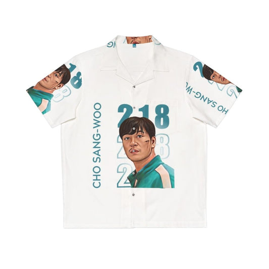 Cho Sang Woo Player 218 Squid Game Netflix Korean Drama Inspired Hawaiian Shirt