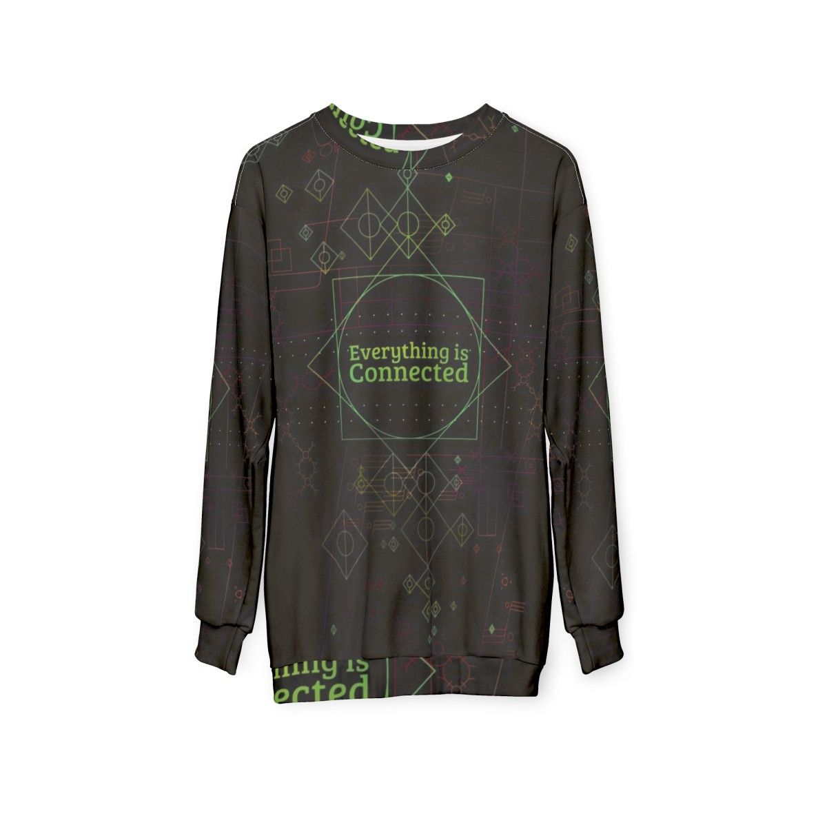 Everything is Connected Dirk Gently Paranormal Investigation Sweatshirt - hanging