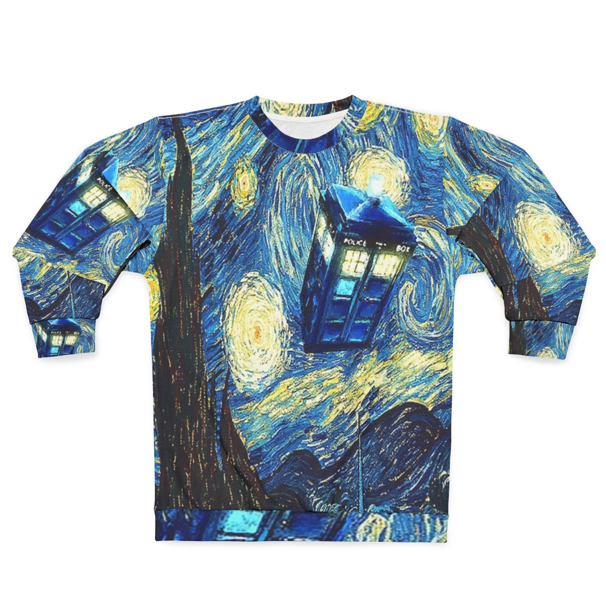 Celestial Van Gogh Sweatshirt with space and night sky design