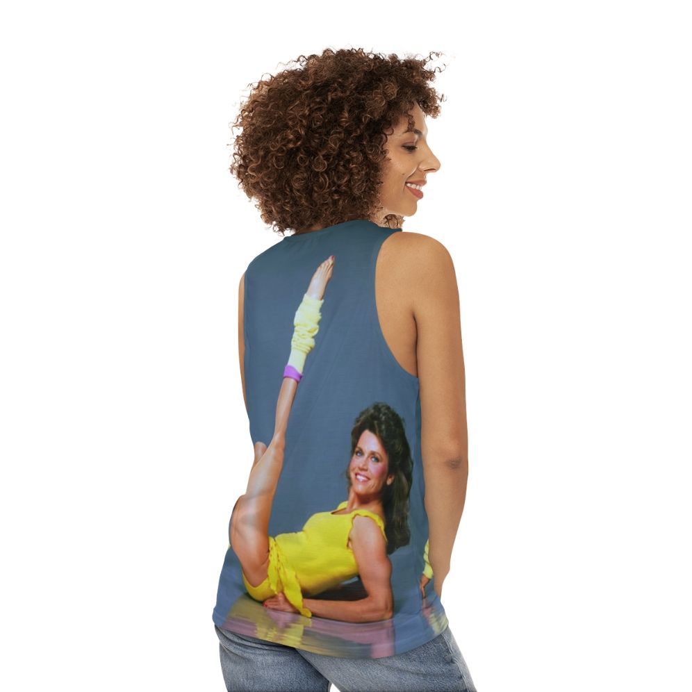 Jane Fonda Unisex Vintage Tank Top - women back