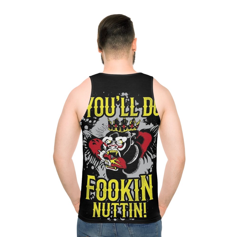 Unisex tank top with "You'll Do Fookin' Nuttin'" text for Irish boxing and MMA fans - men back