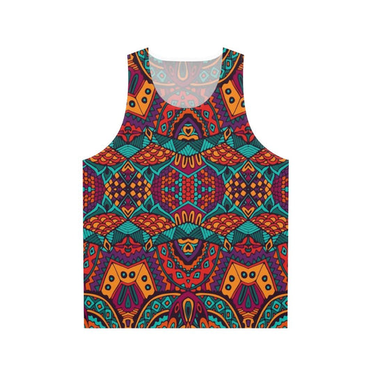 Tribal vintage ethnic pattern unisex tank top