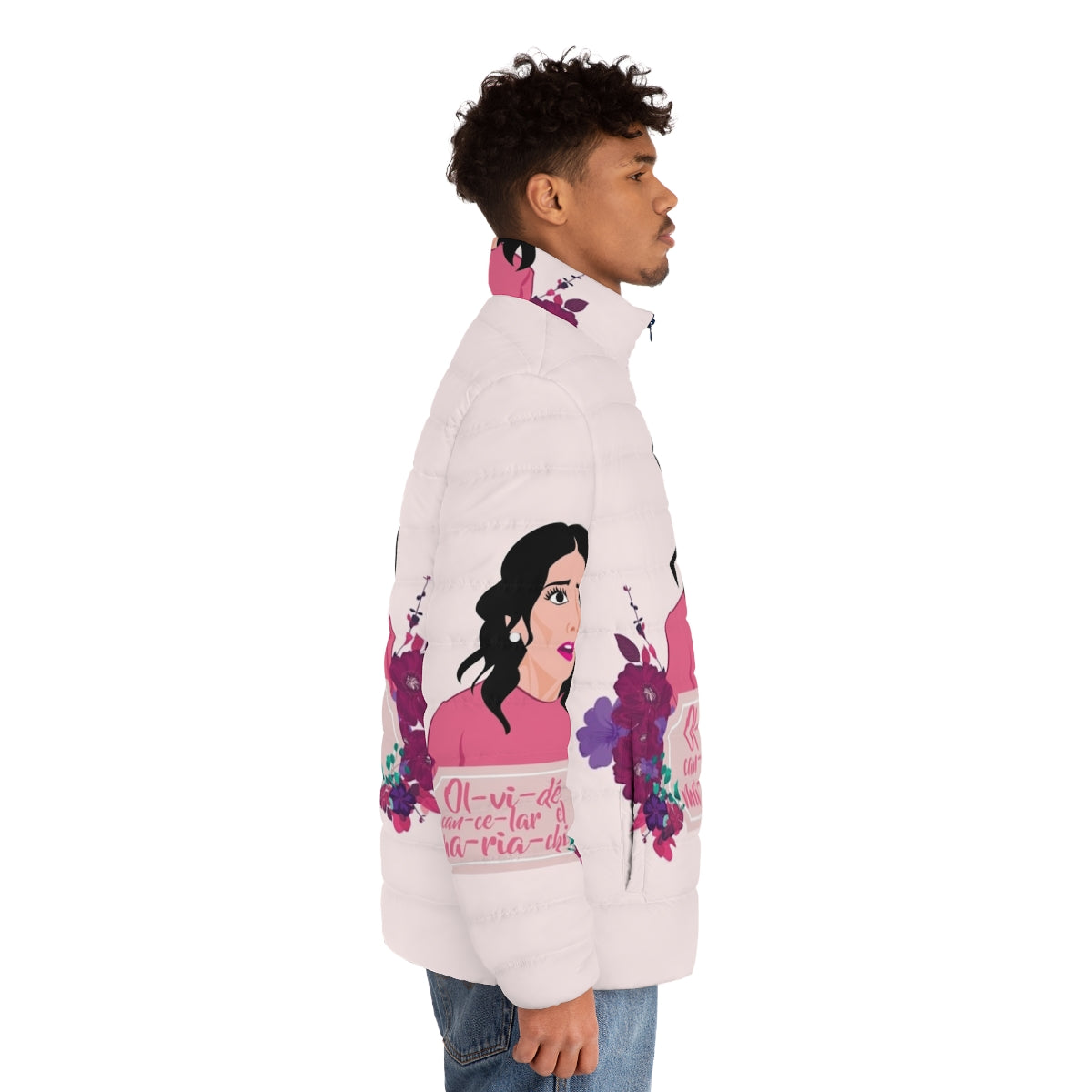 Mariachi-inspired puffer jacket from the Netflix series "The House of Flowers" - men side right