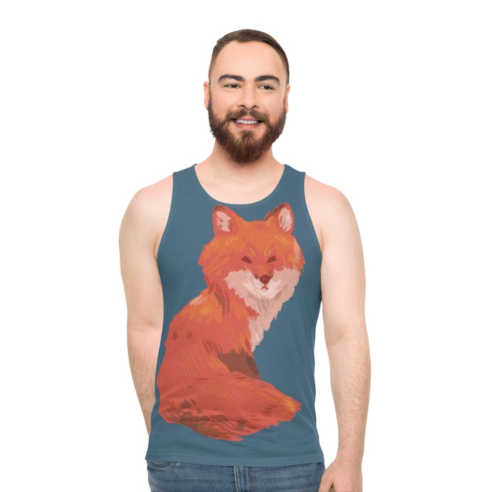 Unisex Red Fox Tank Top - men