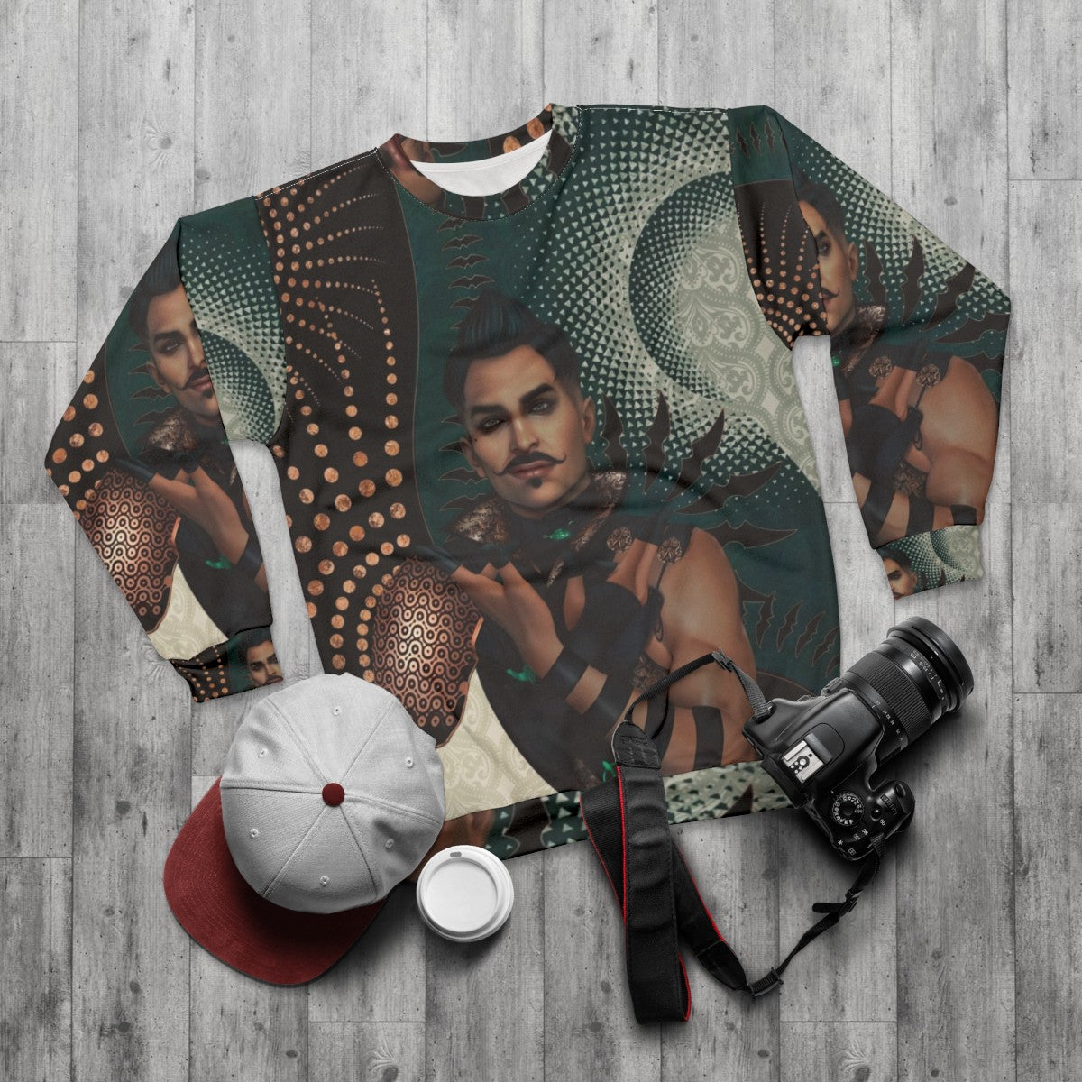 Dragon Age Inquisition Dorian Pavus Tarot Mage Tevinter Sweatshirt - flat lay