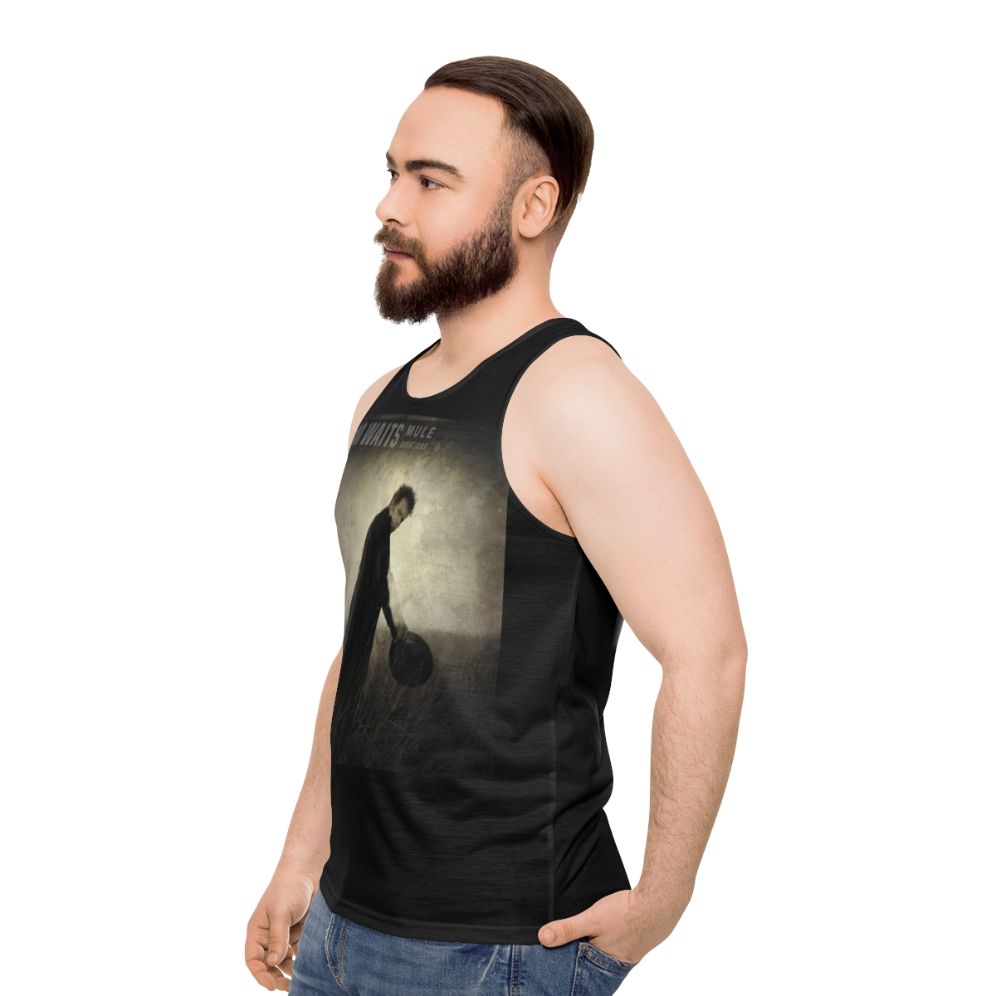 Tom Waits Mule Variations Unisex Music Collage Tank Top - men side