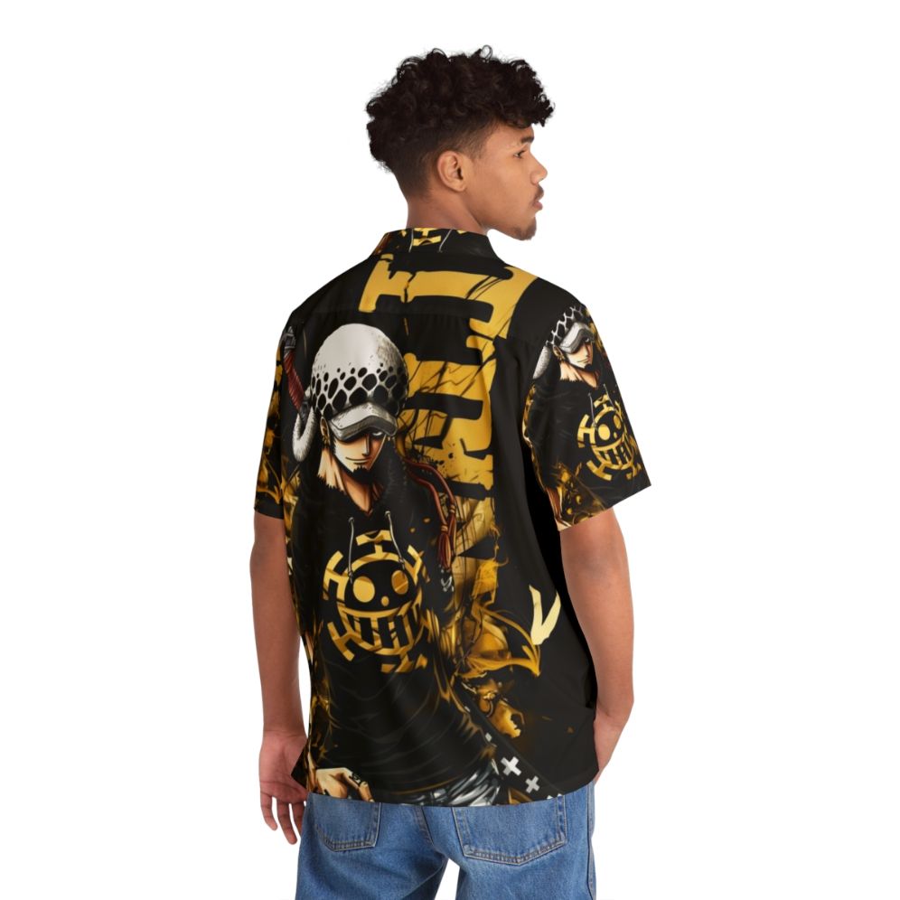 Trafalgar Law Hawaiian Shirt with Chibi Anime Design - People Back