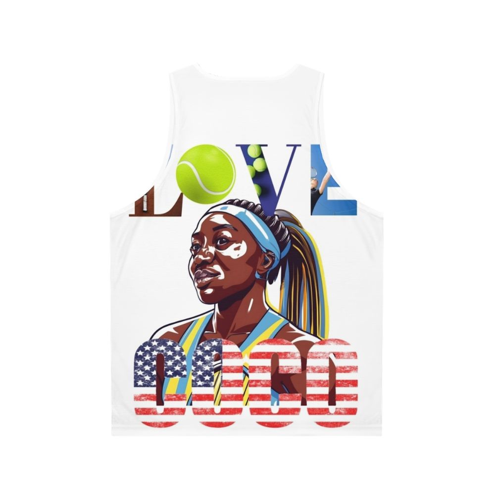 Coco Gauff Unisex Tank Top - Back