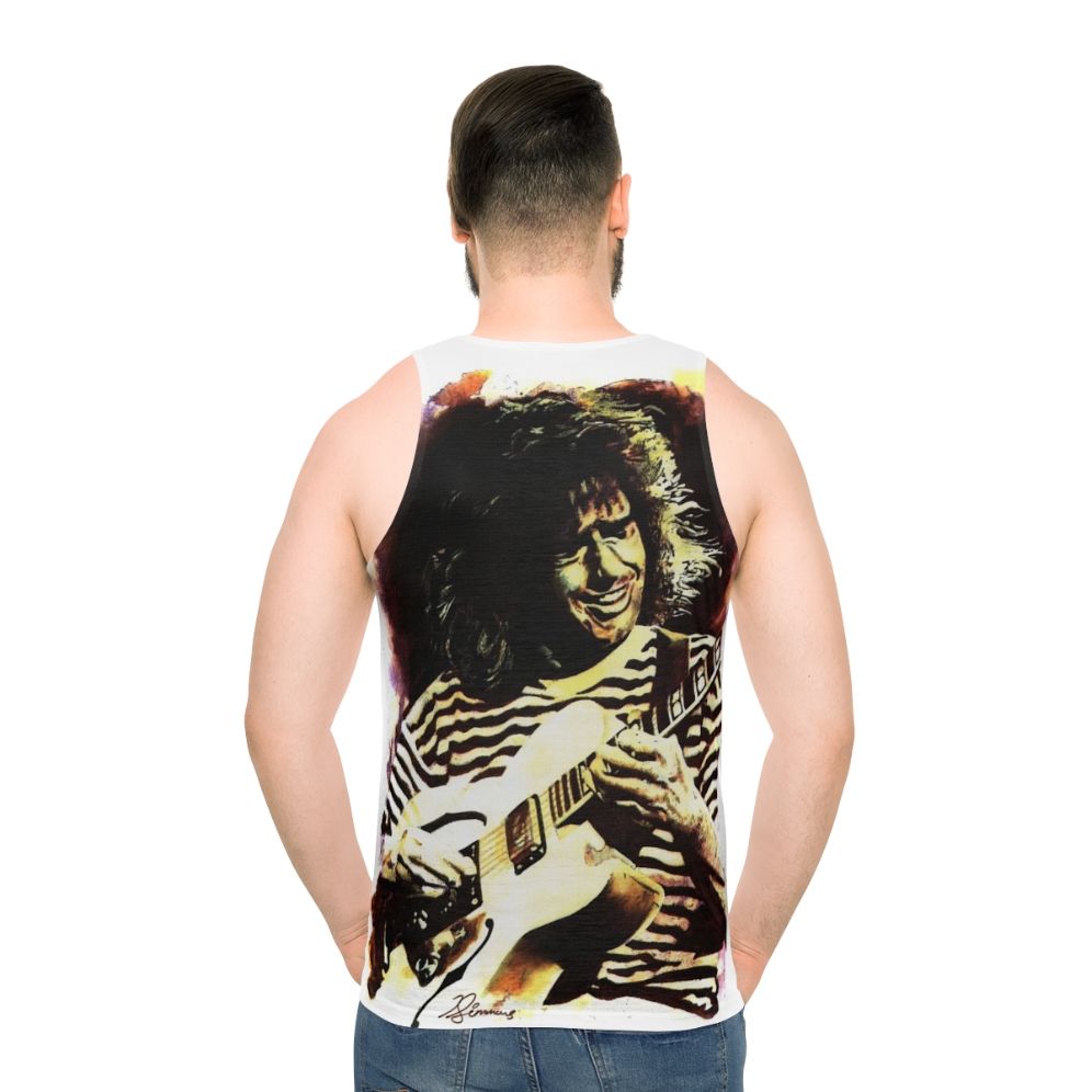 Pat Metheny inspired unisex tank top for jazz music lovers - men back