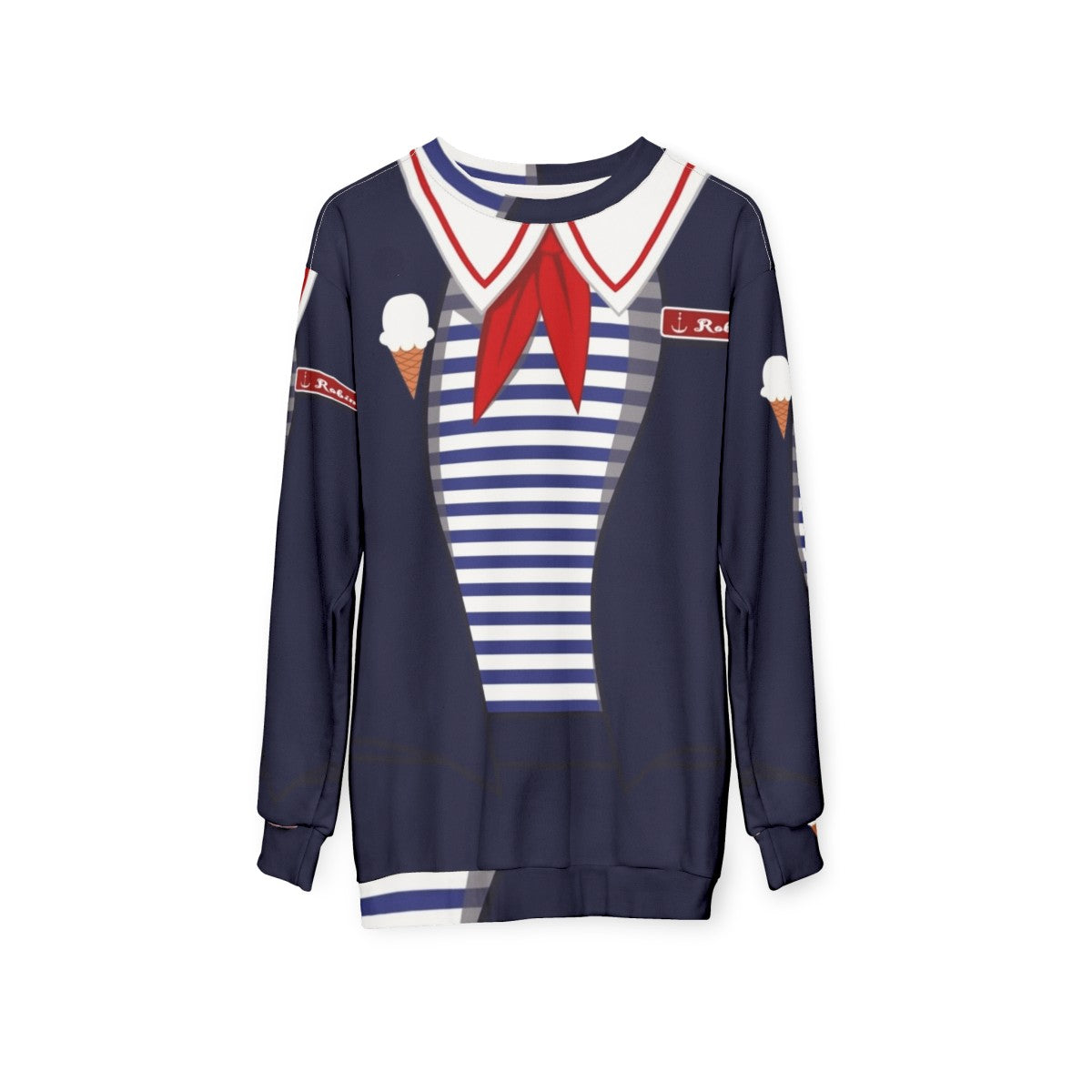 Stranger Things 3 Robin Ahoy Uniform Sweatshirt - hanging