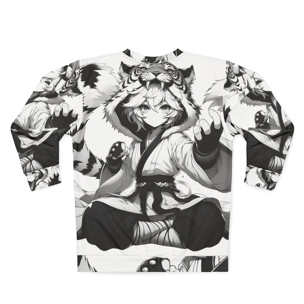 Furry Martial Arts Sweatshirt featuring anthropomorphic animal design - Back