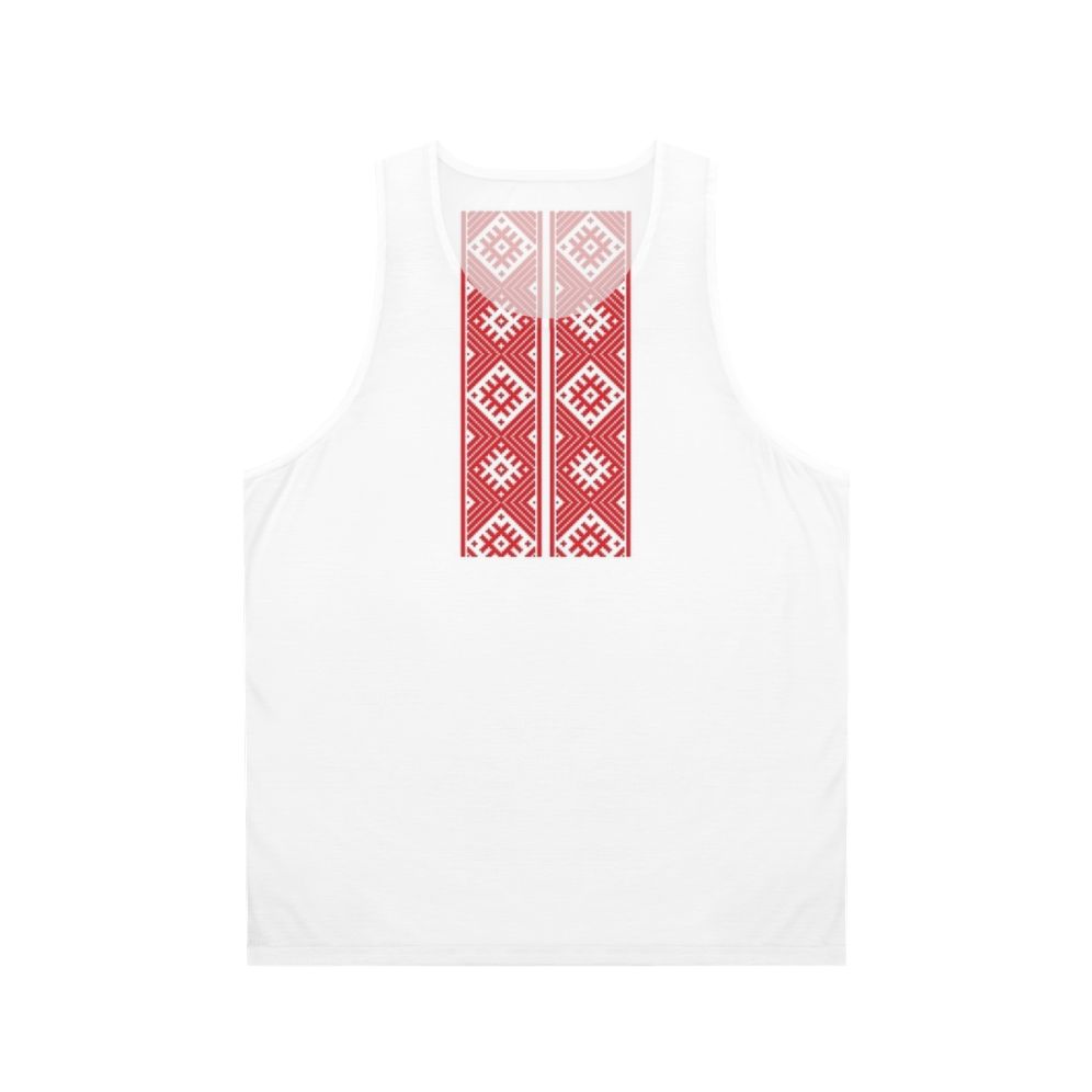 Belarusian tank top featuring national emblem