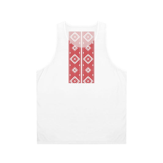 Belarusian tank top featuring national emblem